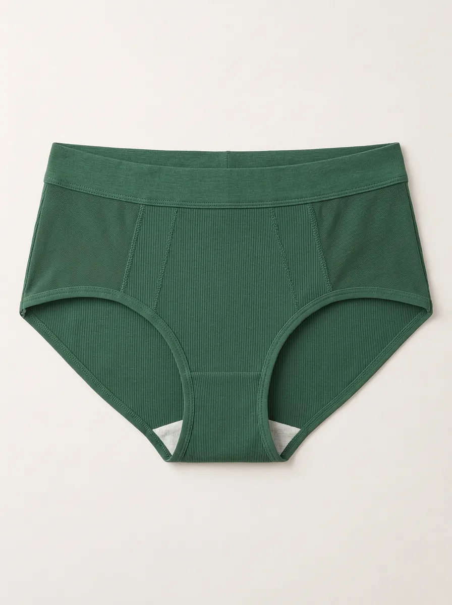 Women's Relaxed High Waist Ribbed Briefs