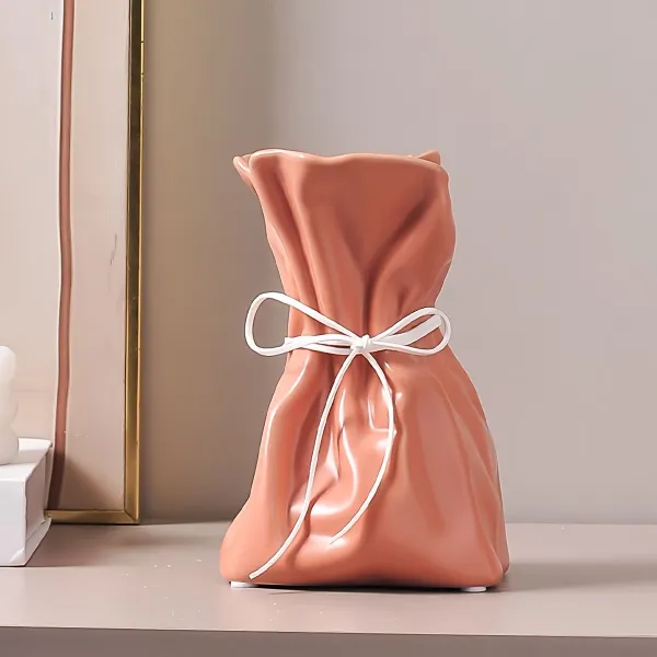 Modern Pleated Ceramic Vase