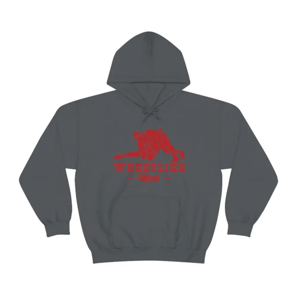 Mom Support Wrestling Graphic Pullover Hoodie