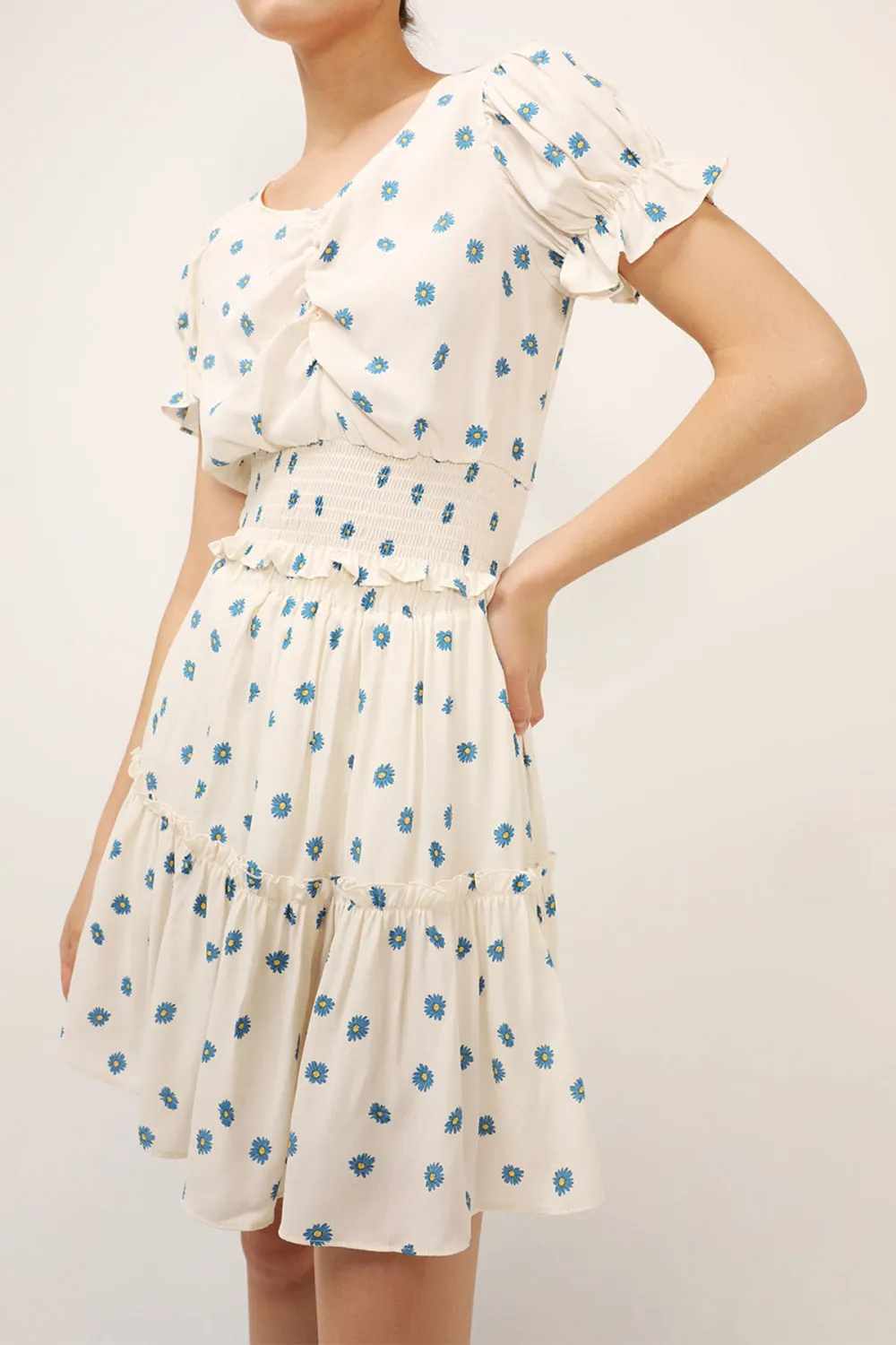 Printed Smocked Top