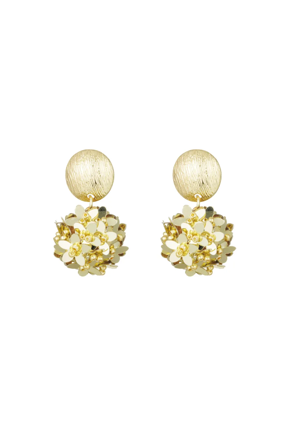 Playful Disc Drop Earrings