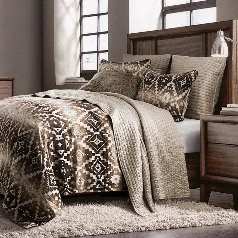 Jacquard Geometric Duvet Cover Set