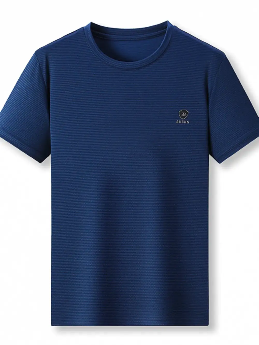 Relaxed Textured Short Sleeve Crew Neck Tee