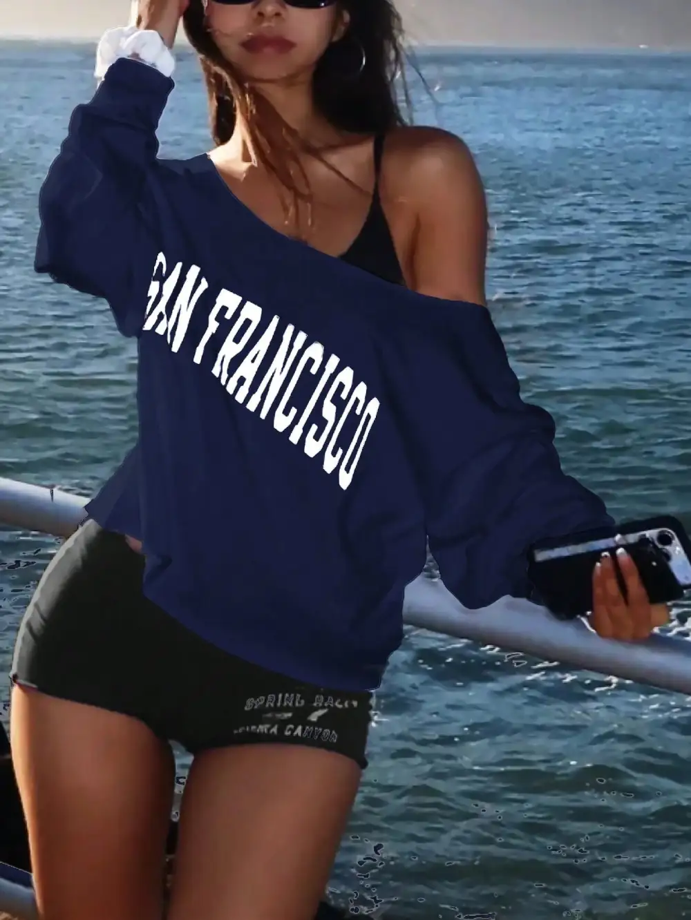 Letter Graphic Sweatshirt