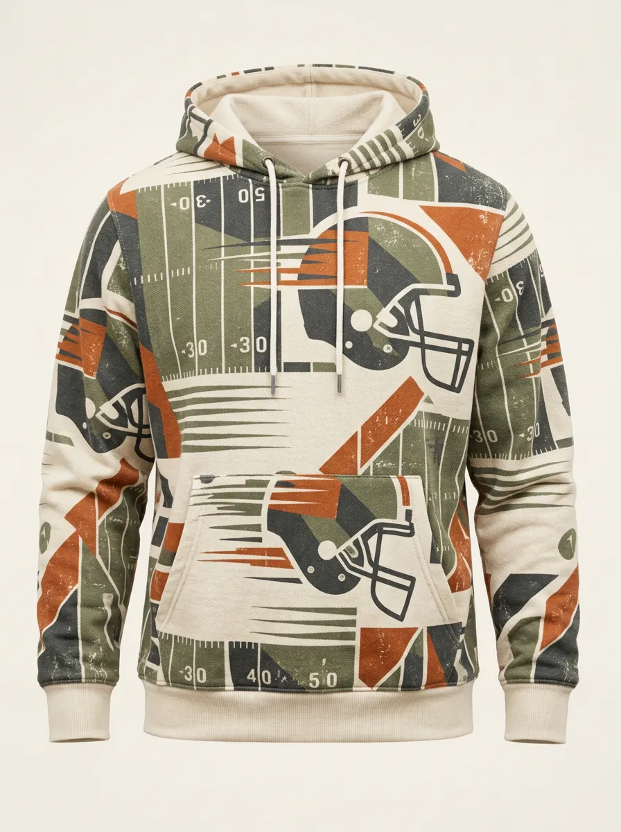Men's Yard Line Heritage Football Hoodie