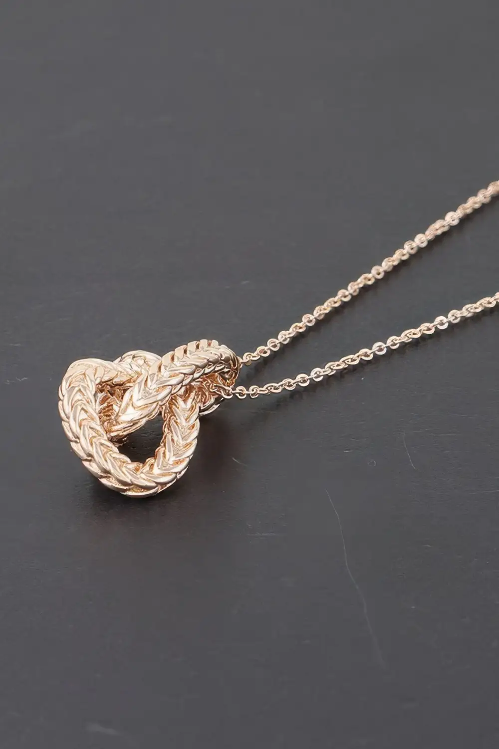 Interwoven Braided Pendant Necklace