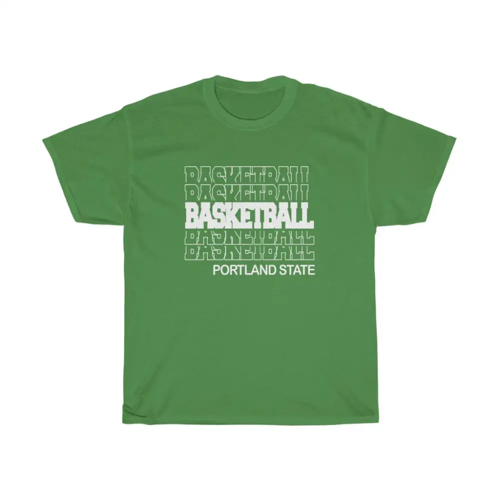 Basketball Portland State in Modern Stacked Lettering