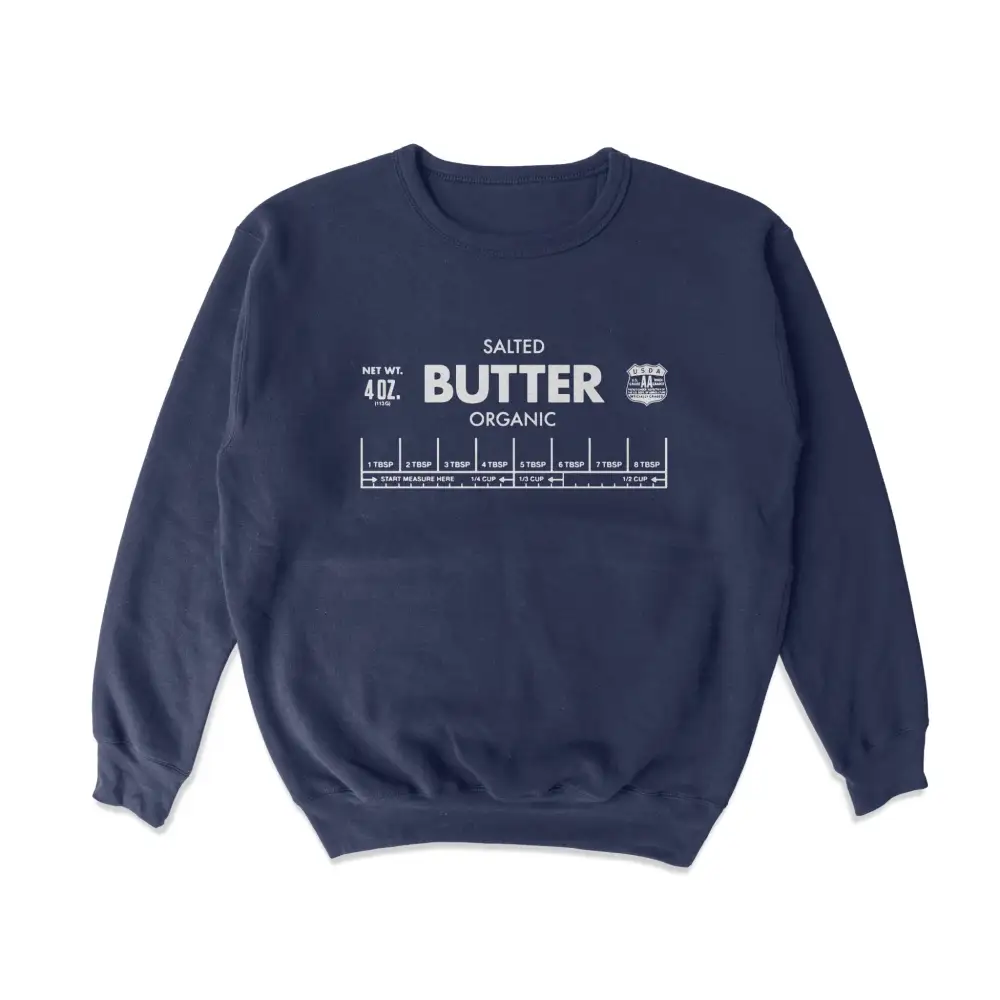 Vintage Butter Print Casual Sweatshirt