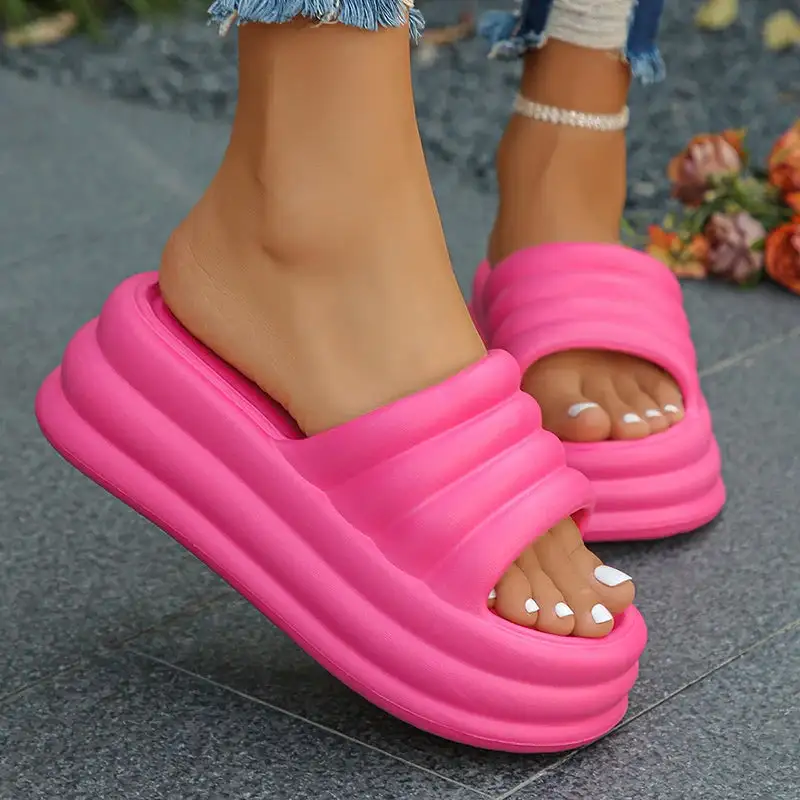 Plush Comfort Platform Indoor Slippers
