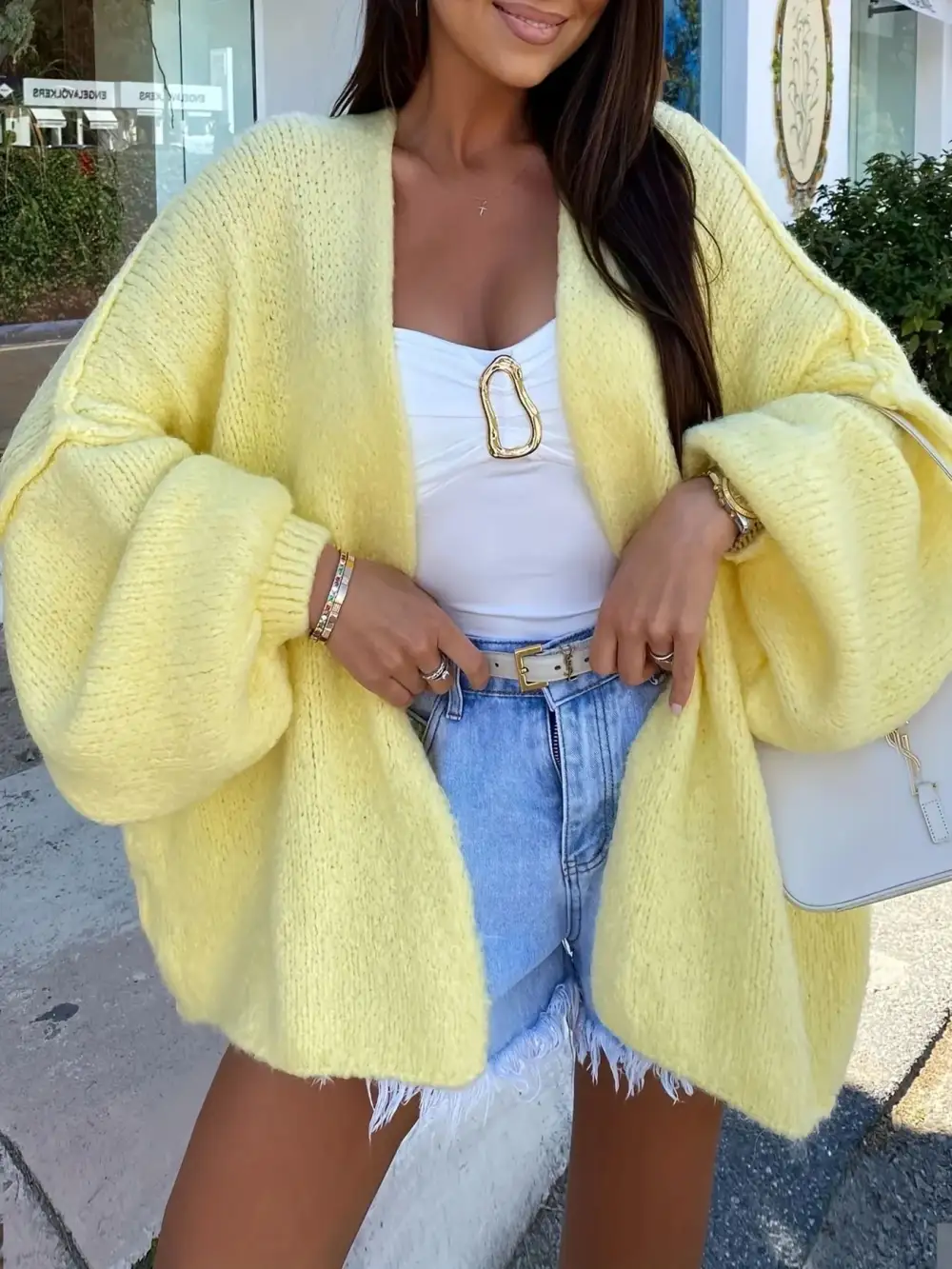 Open Front Modern Cardigan