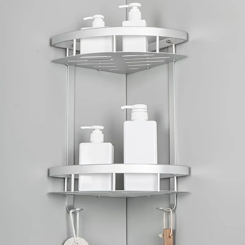 Draining Corner Shower Shelf