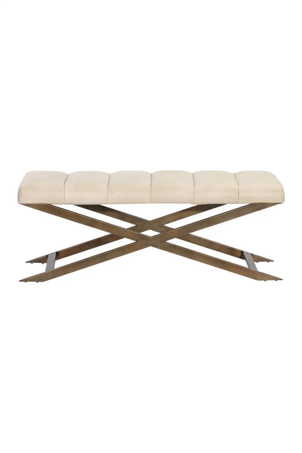 Channel-Tufted Tufted Accent Bench
