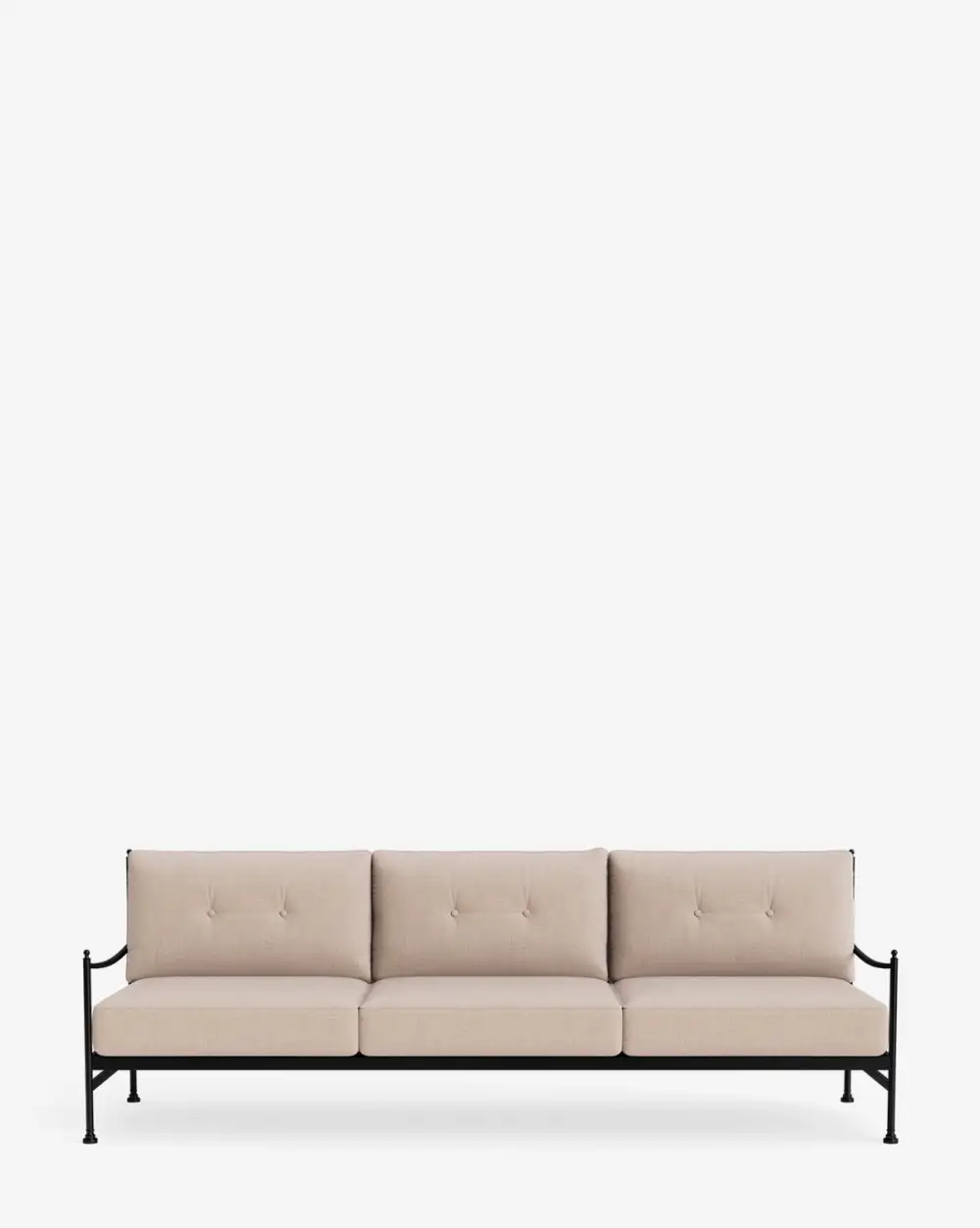 Curved Aluminum Sofa