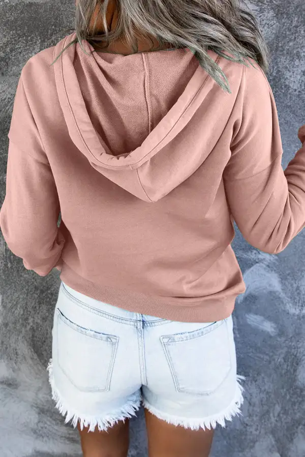 Relaxed Pocketed Long-Sleeve Hoodie