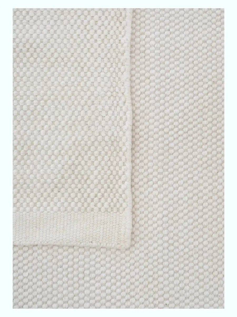 Hand-Woven Wool-Cotton Area Rug