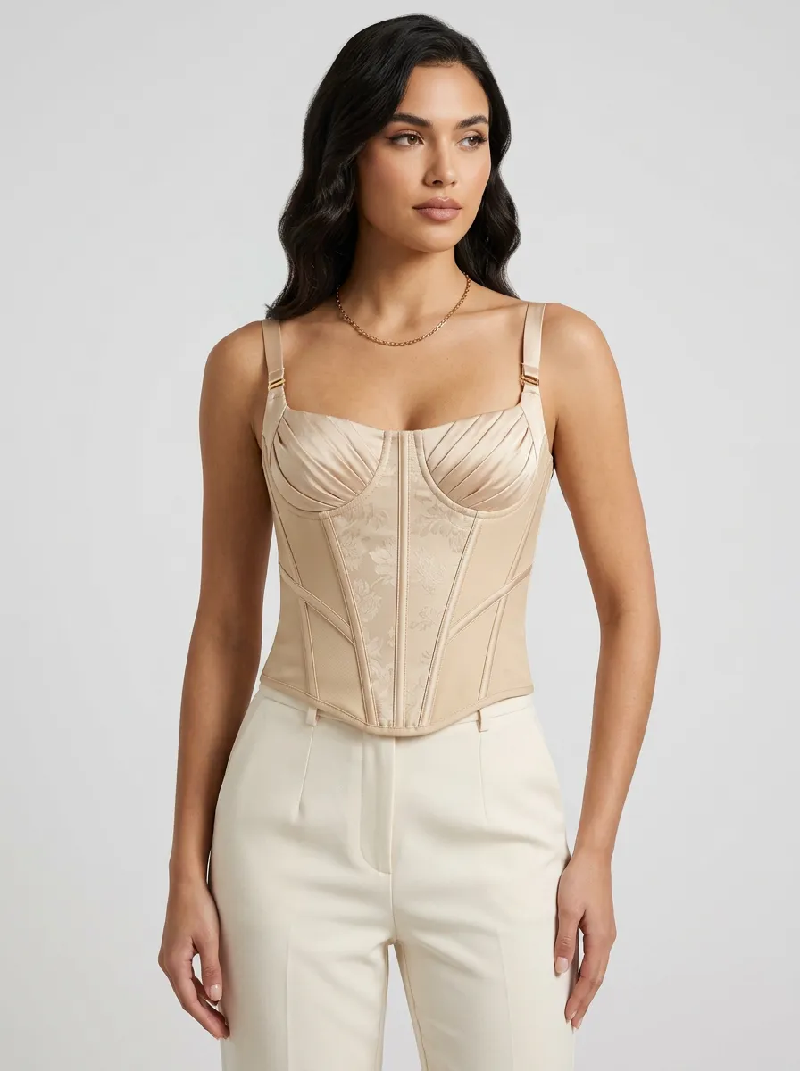 Classic Boned Women's Corset Top