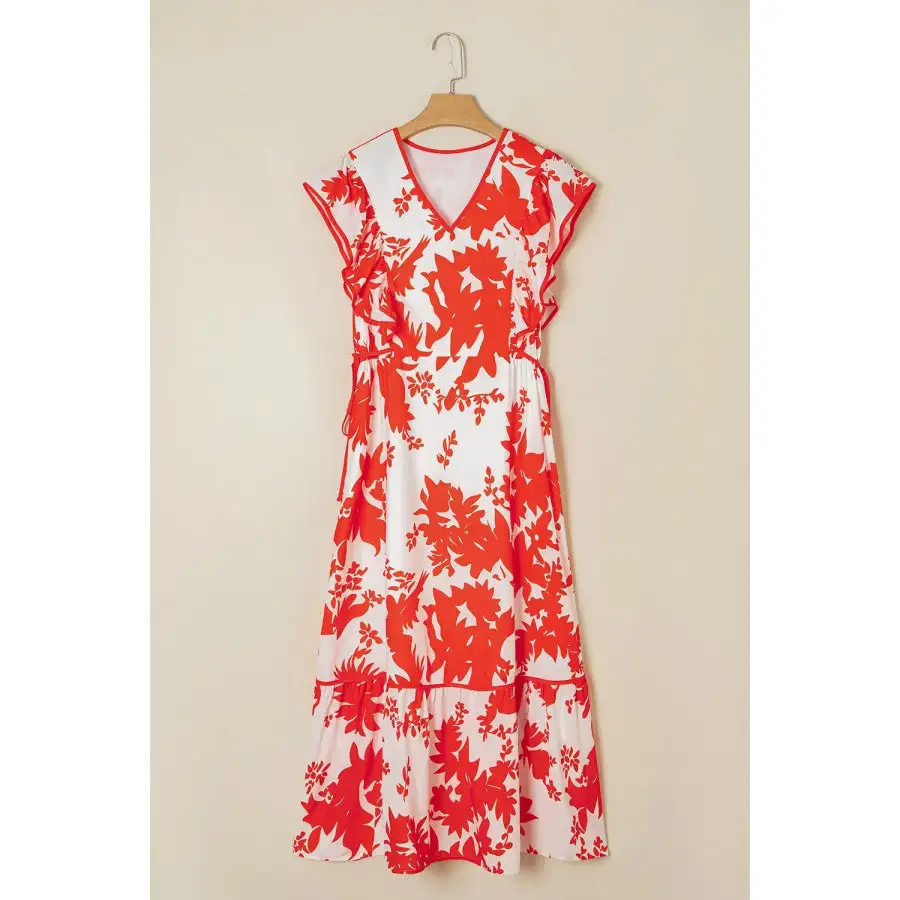V-Neck Summer Midi Dress