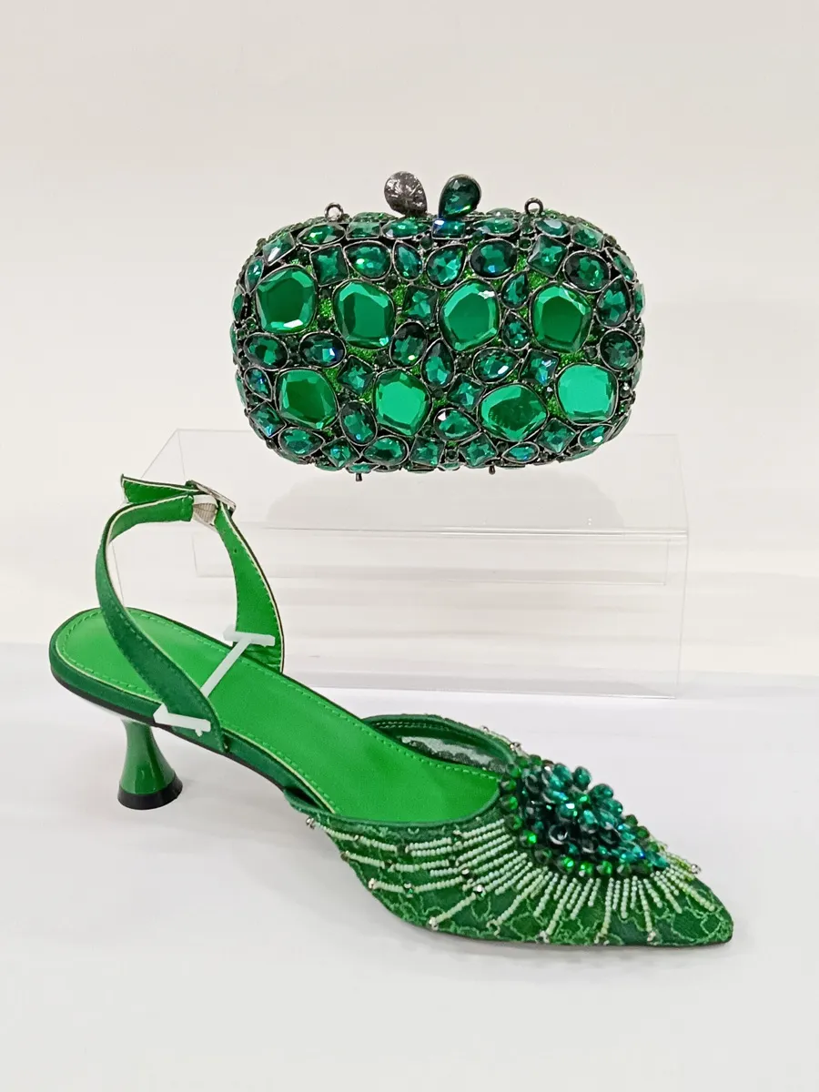 Ayla Crystal Gemstone High Heels