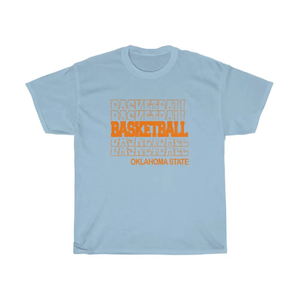 Basketball Oklahoma State in Modern Stacked Lettering