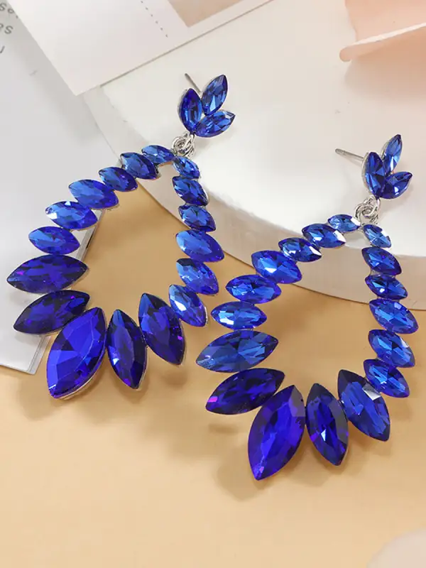 Lustrous Statement Accent Earrings
