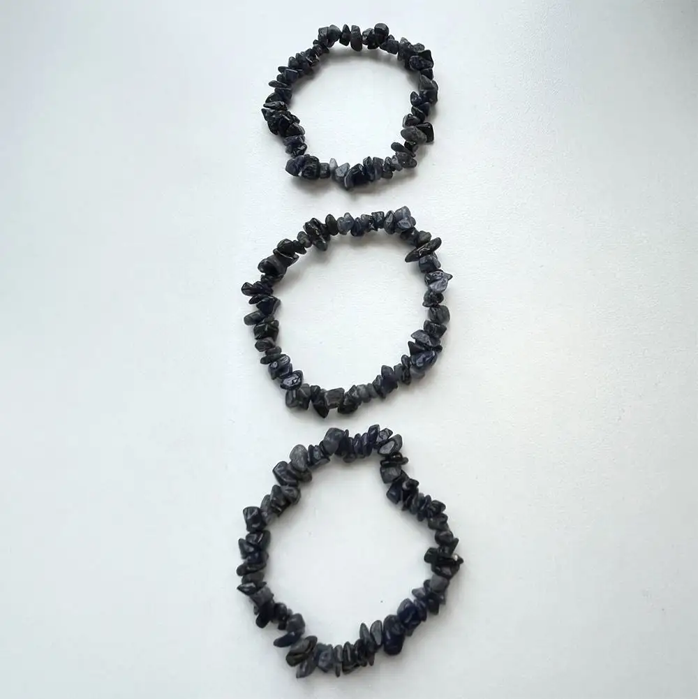 Chip-Stone Stretch Gemstone Crystal Bracelet