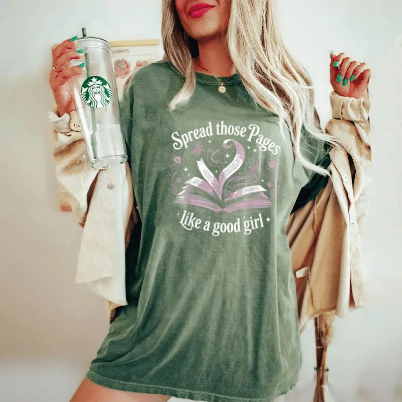 Spread Those Pages Like A Good Girl Women's Oversized Comfort T-Shirt