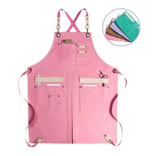 Refined Canvas Cotton Strap Crossback Kitchen Work Apron