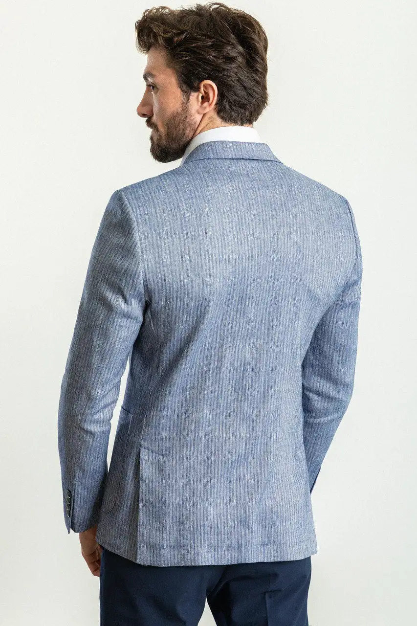 City Slim Fit Plaid Blazer