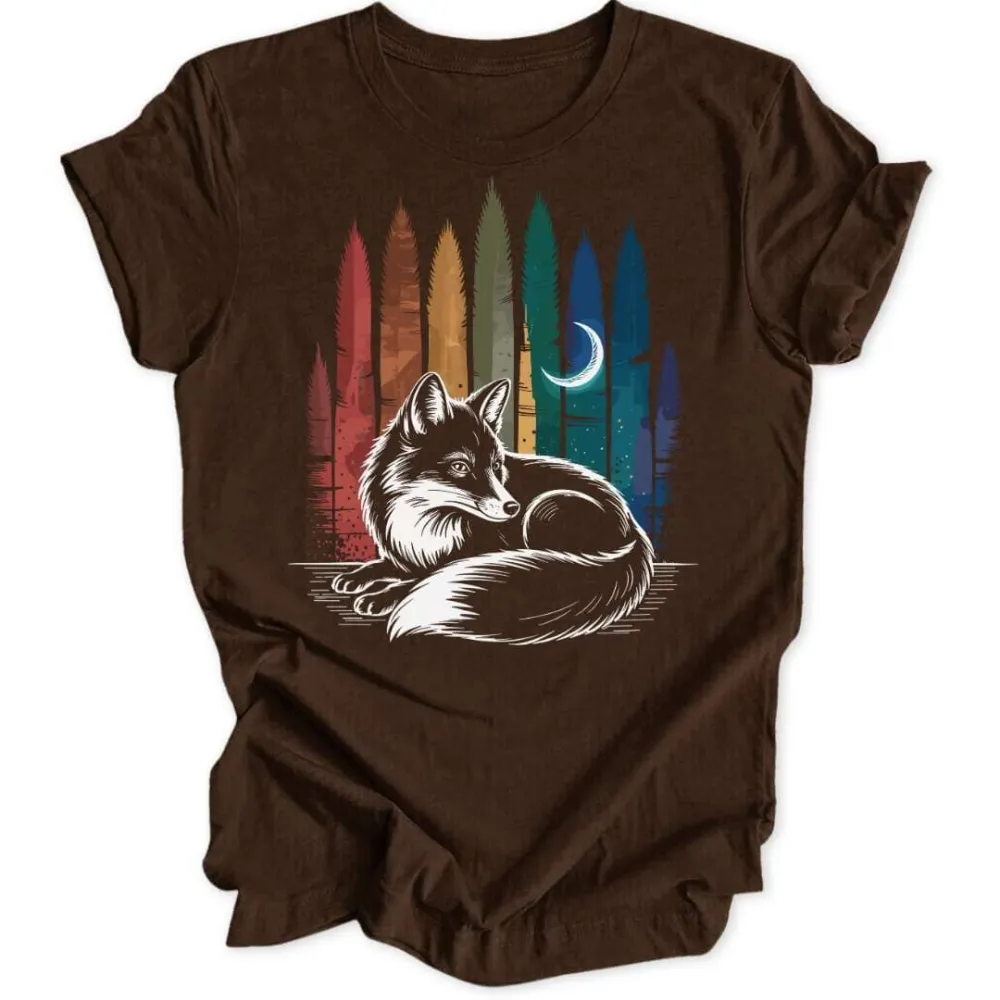 Rainbow Fox Unisex T-Shirt