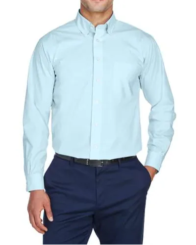 Men's Pocket Cotton-Blend Button-Up Shirt