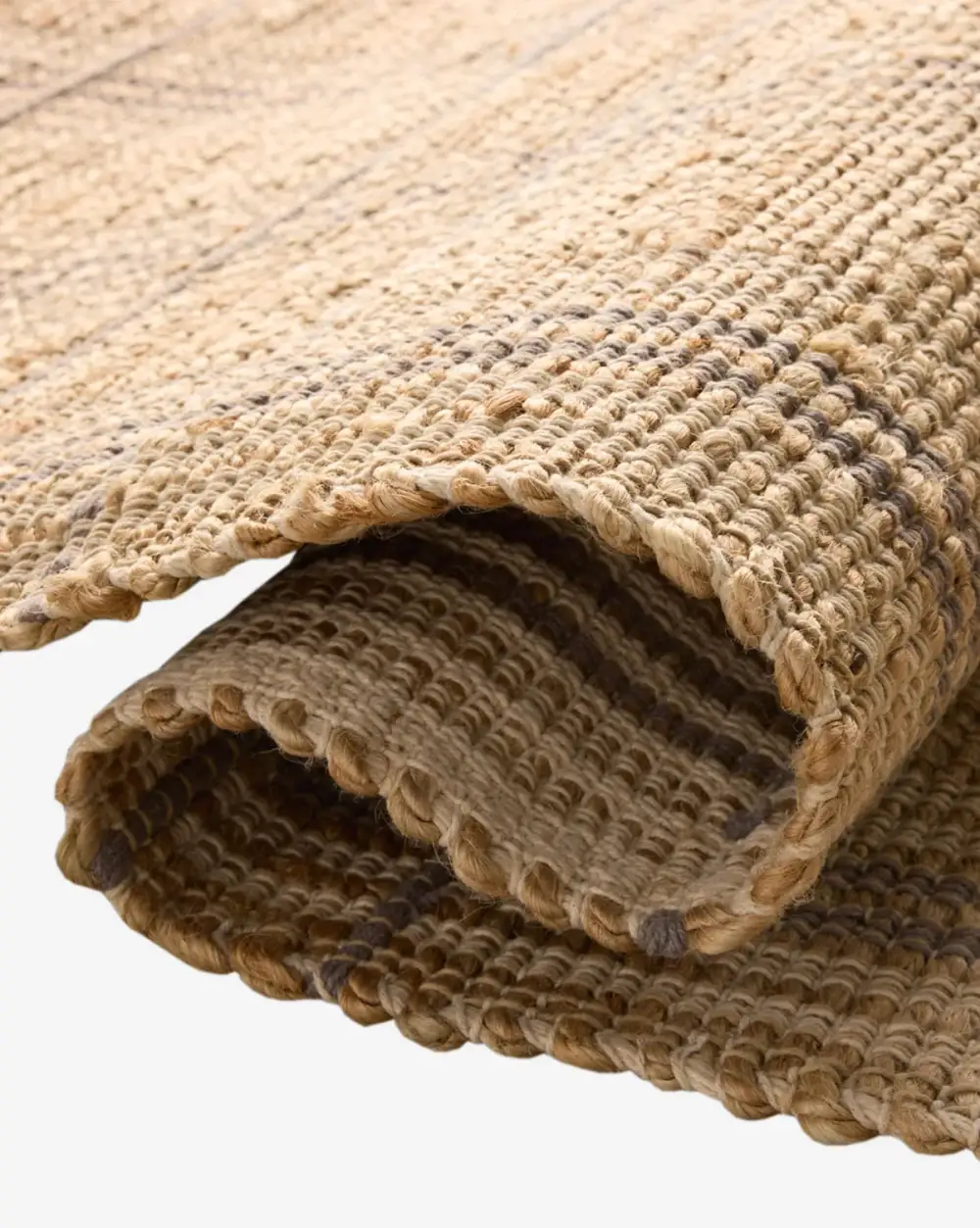 Refined Raised-Weave Handwoven Jute Area Rug