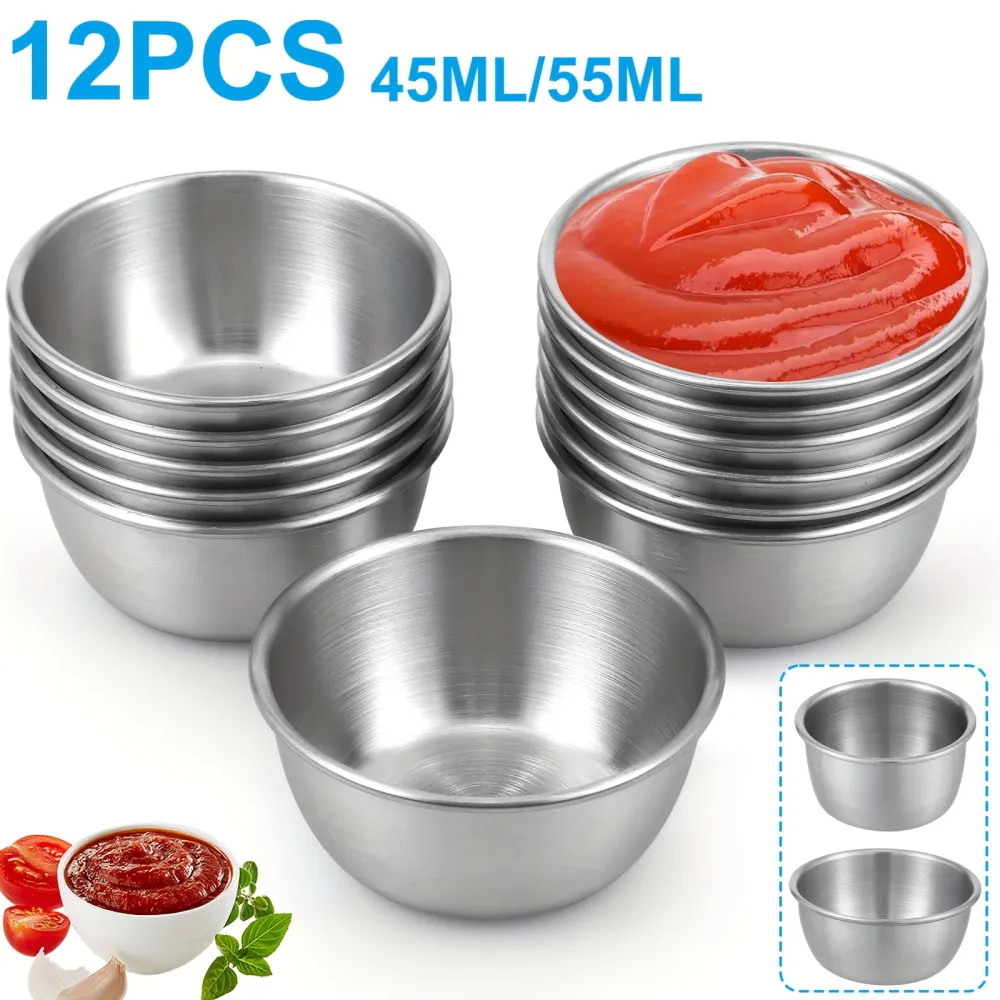 Multi-Use Stainless Steel Seasoning Bowls