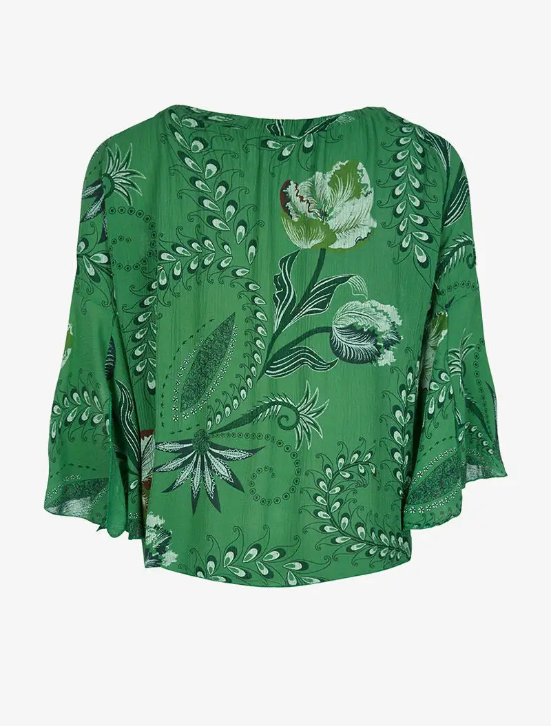 Refined Three Quarter Sleeve Refined Blouse