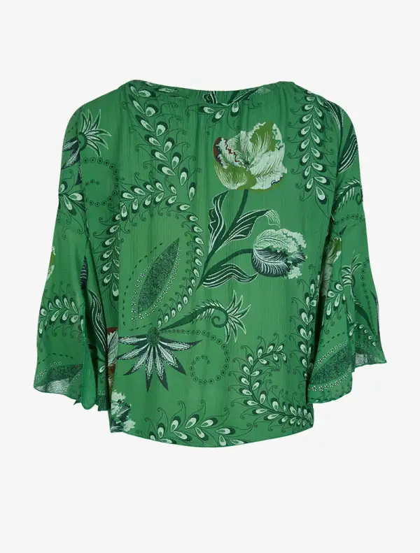 Refined Three Quarter Sleeve Refined Blouse