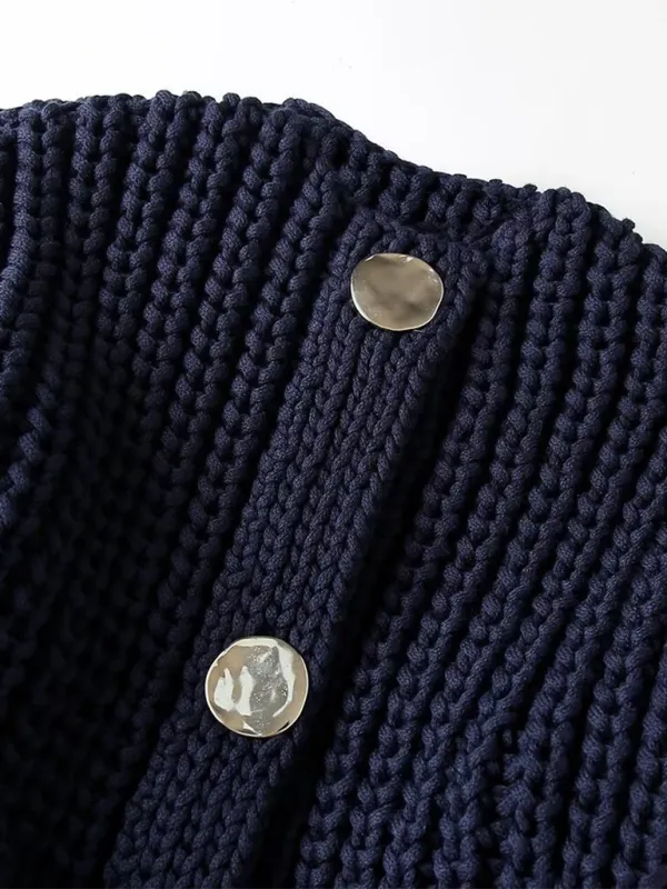 Knit Pocketed Jacket