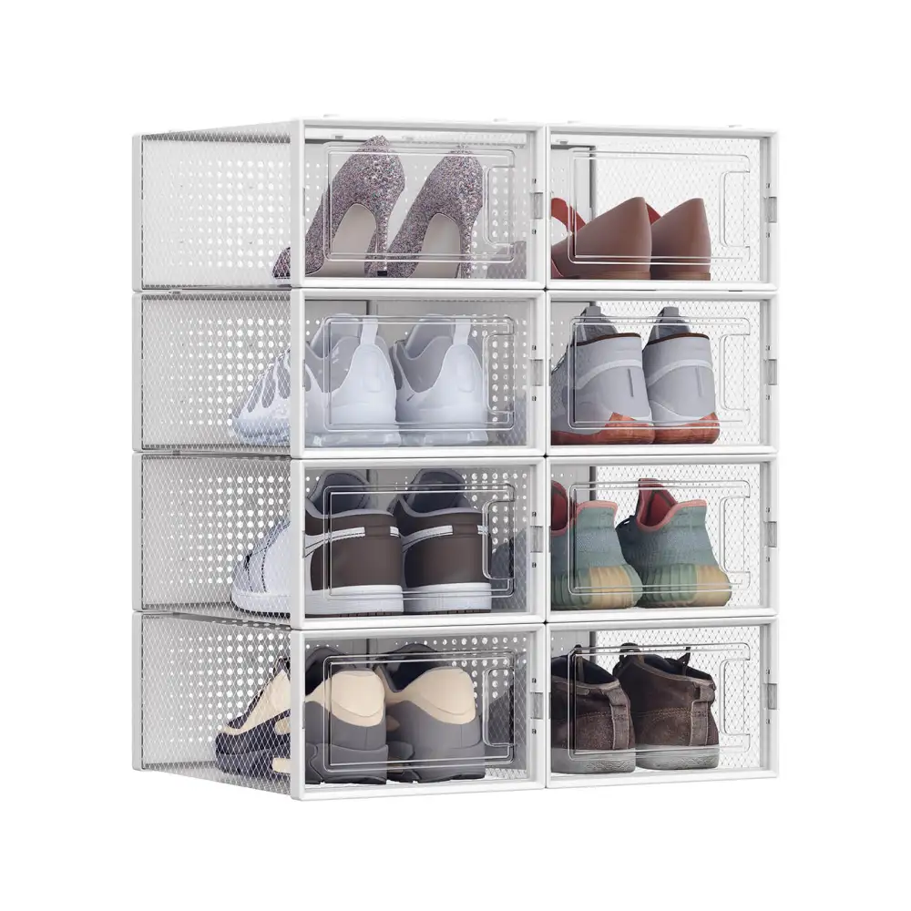 Weekend Stackable Foldable Front Opening Shoe Storage Box
