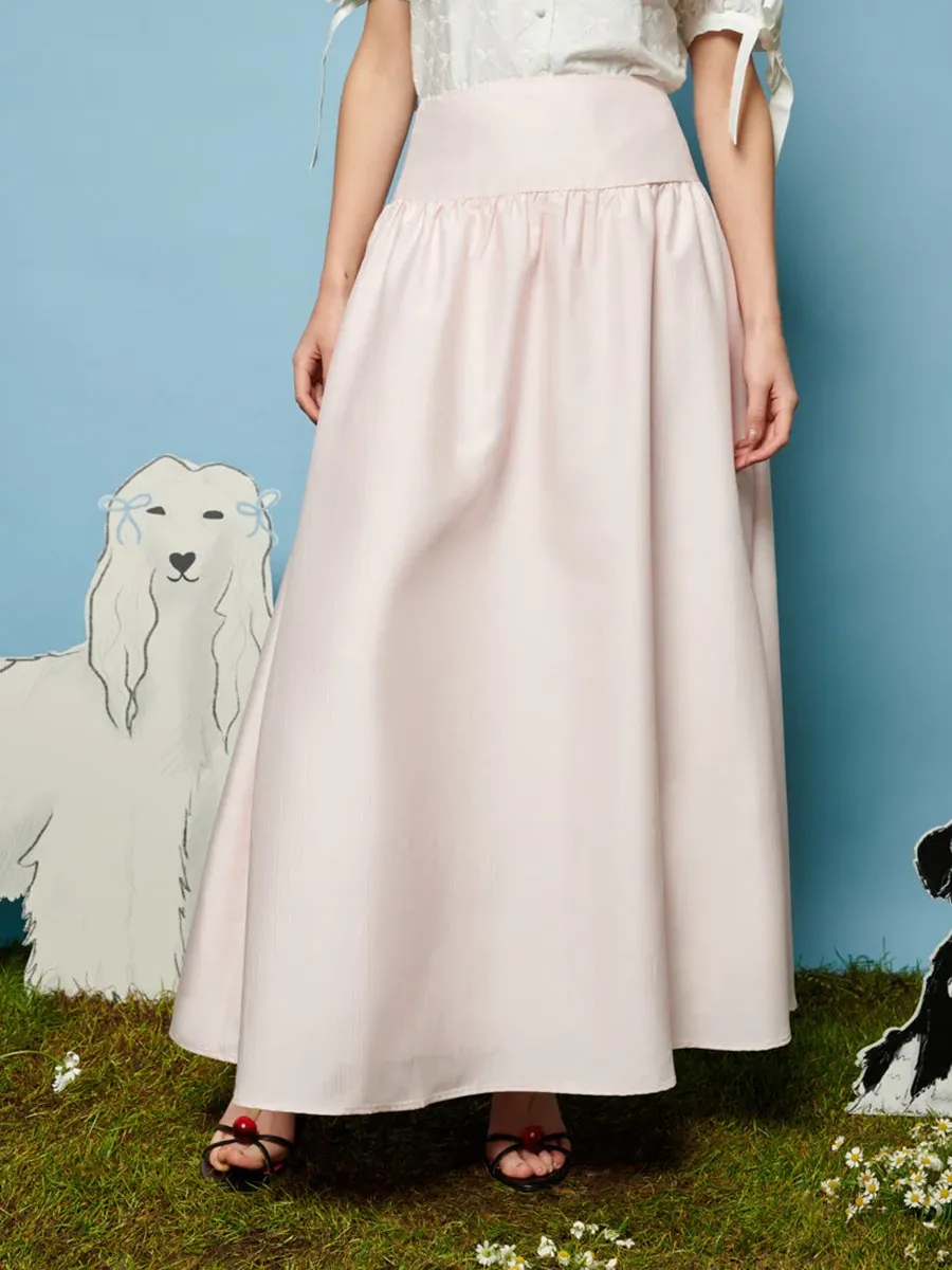 Taffeta Midi Skirt