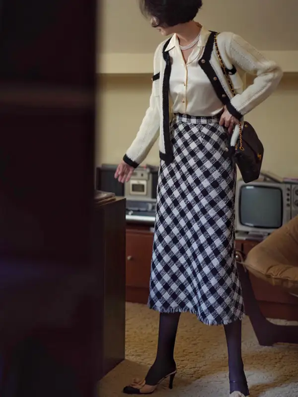 Cozy Leisure Everyday Casual Plaid Skirt