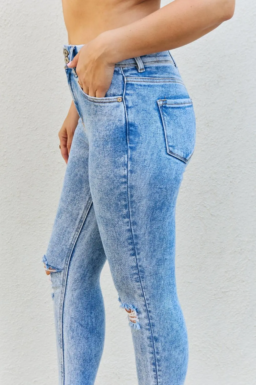 Flowing Simple Denim Jeans