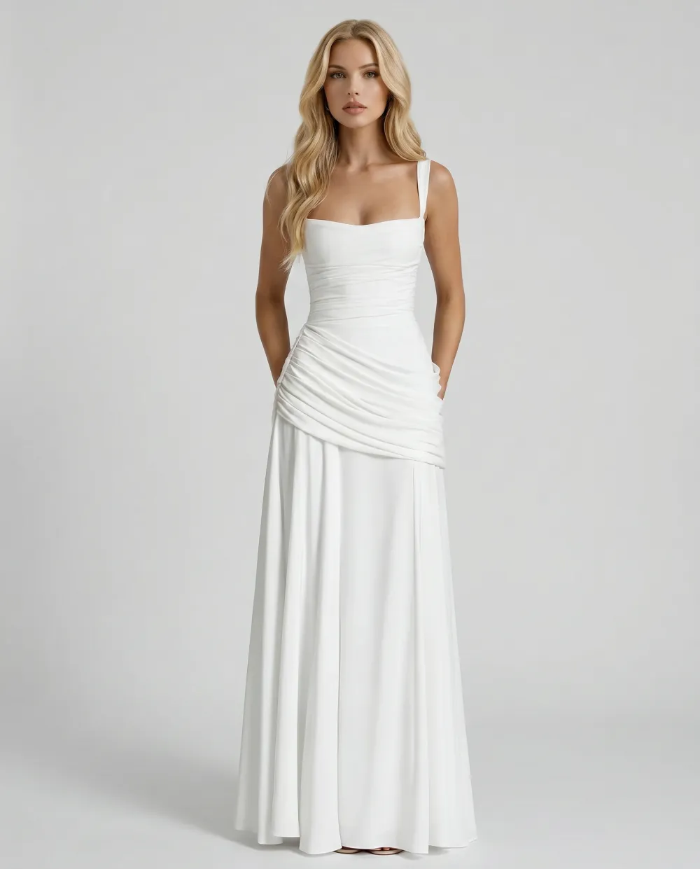 Charlotte Ruched Maxi Dress