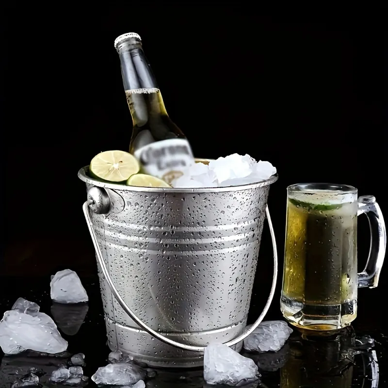 Household & Bar Stainless Steel Ice Bucket