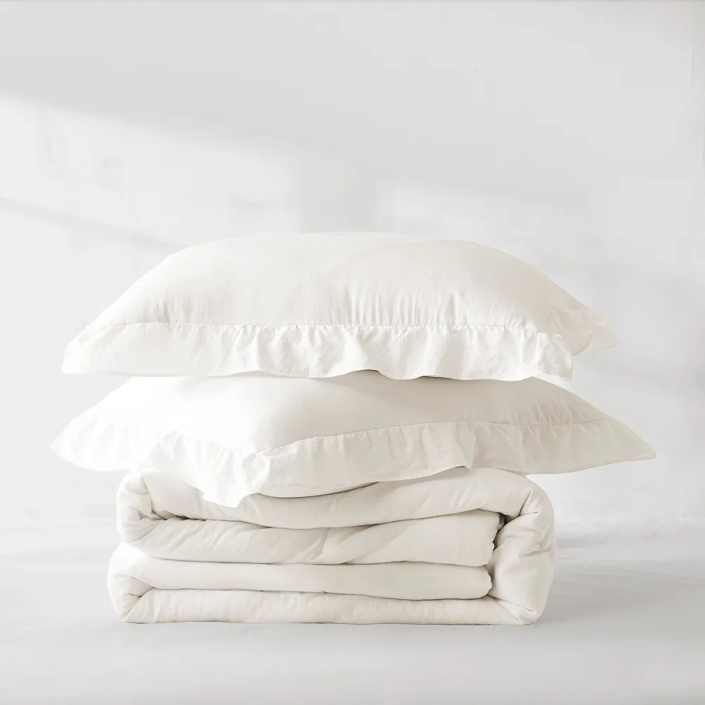 Ruffled Bohemian Comforter Bedding Set