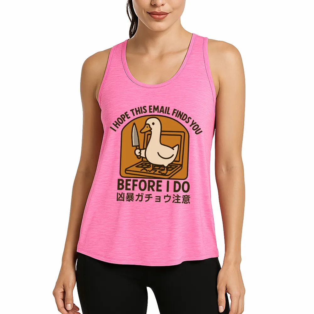 Goose With Knife Athletic Tank