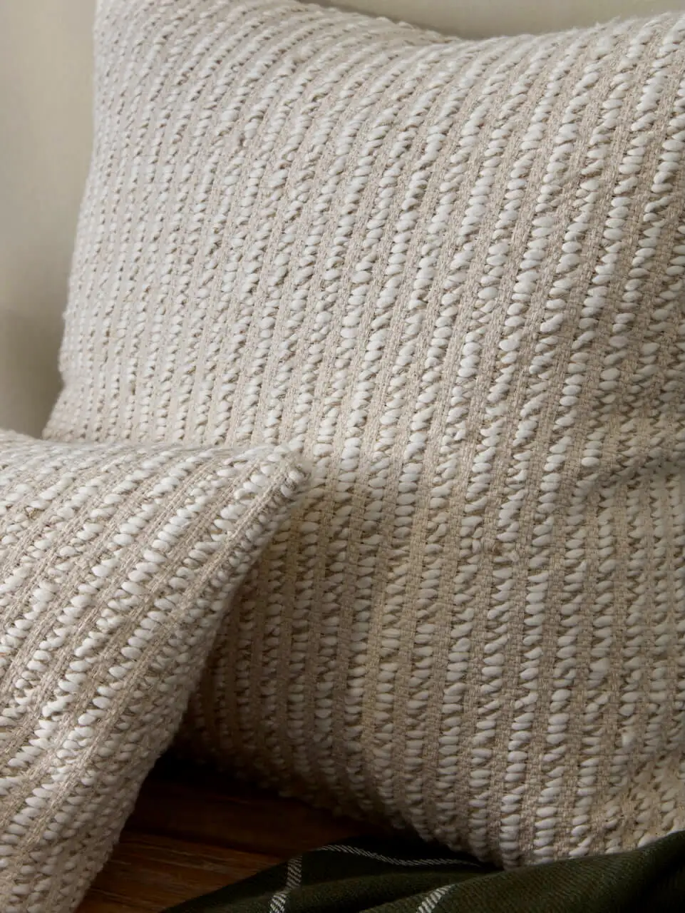 Classic Striped Patterned Textured Decorative Cushion Cover