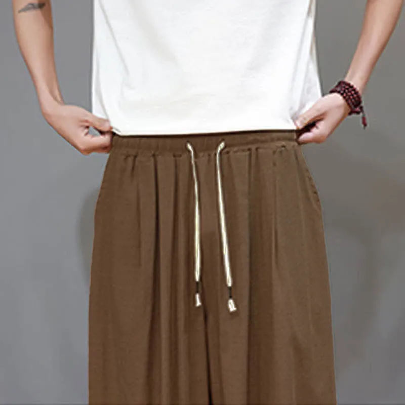 Elastic Waist Harem Pants