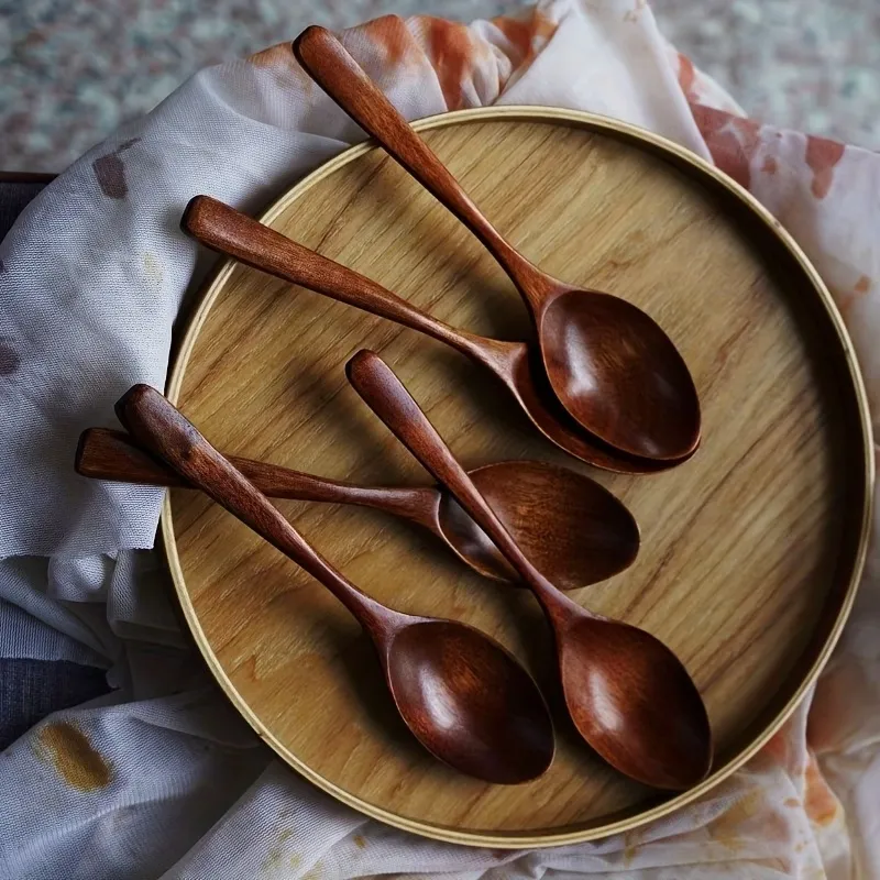 2-Piece Wooden Dining Spoon