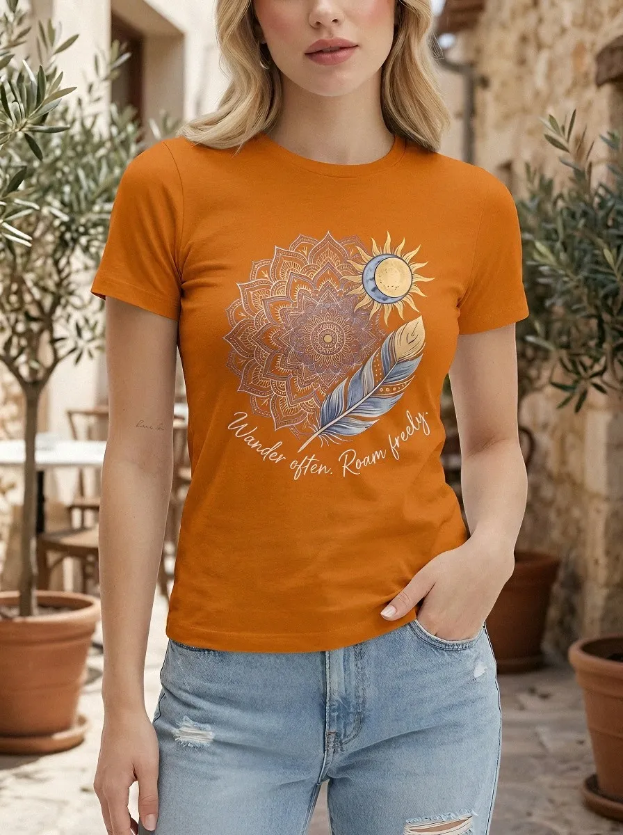 Boho Wanderer Mandala T-Shirt