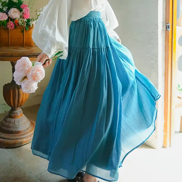 Weekend Garden Everyday Casual Polyester Skirt