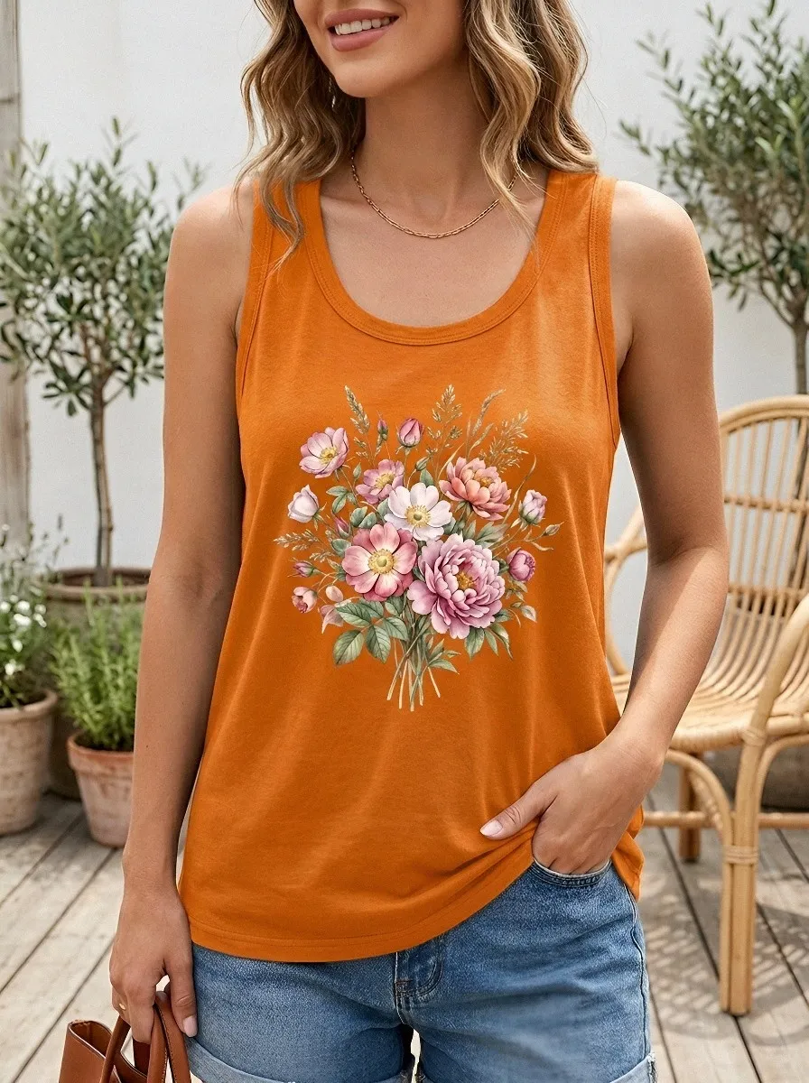 Floral Lover Peony Tank Top