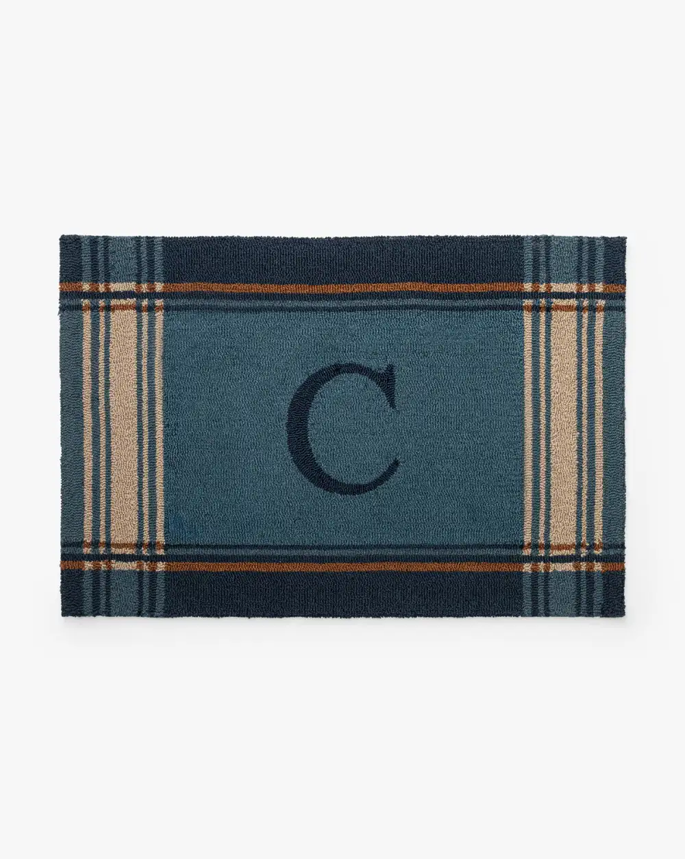 Personalized Plaid Doormat